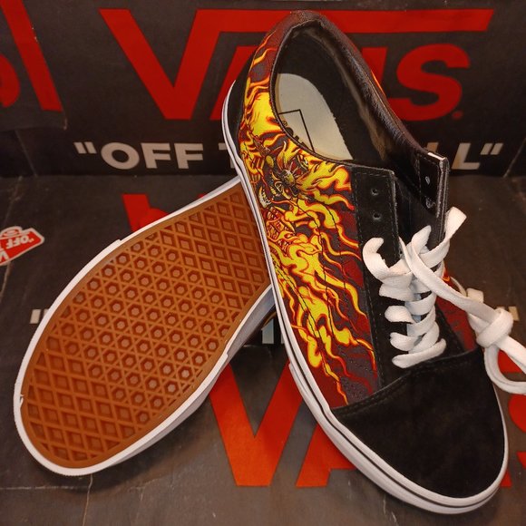 Vans Men\'s 5.5/Women\'s 7 Vans Old Skool SAMURAI RISING Black/White VN0A3WKT44I main image 4